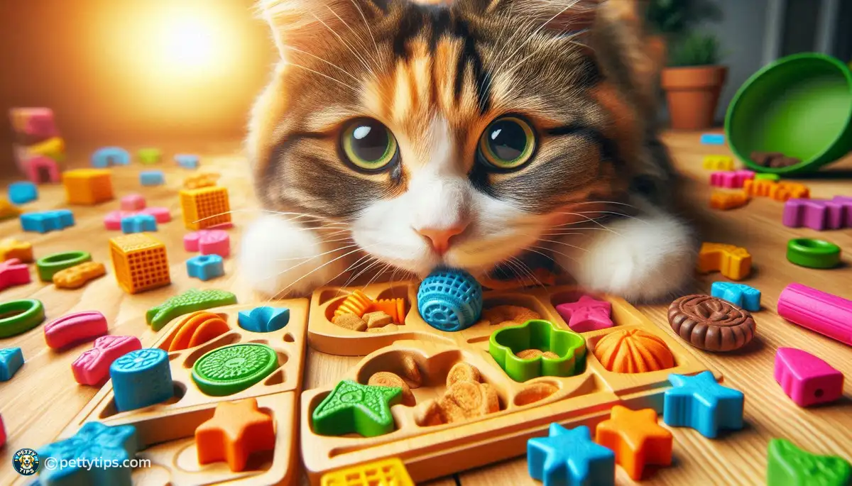 Interactive Feeding Games for Pet Mental Stimulation