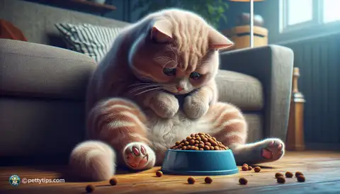 The connection between stress and a cat's eating habits - image