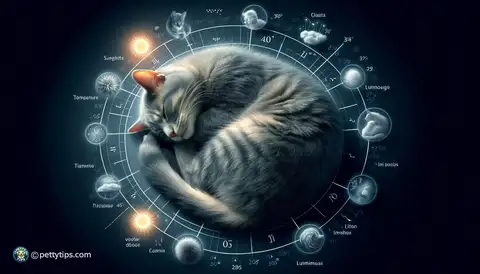 What factors influence the duration of a cat's nap? - image